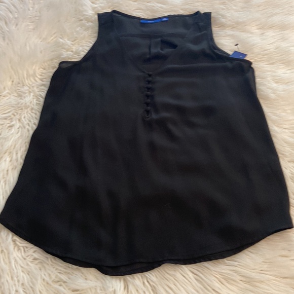 Apt 9 Black Sleeveless Top size XS brand new length 25” bust 32” - Picture 7 of 8